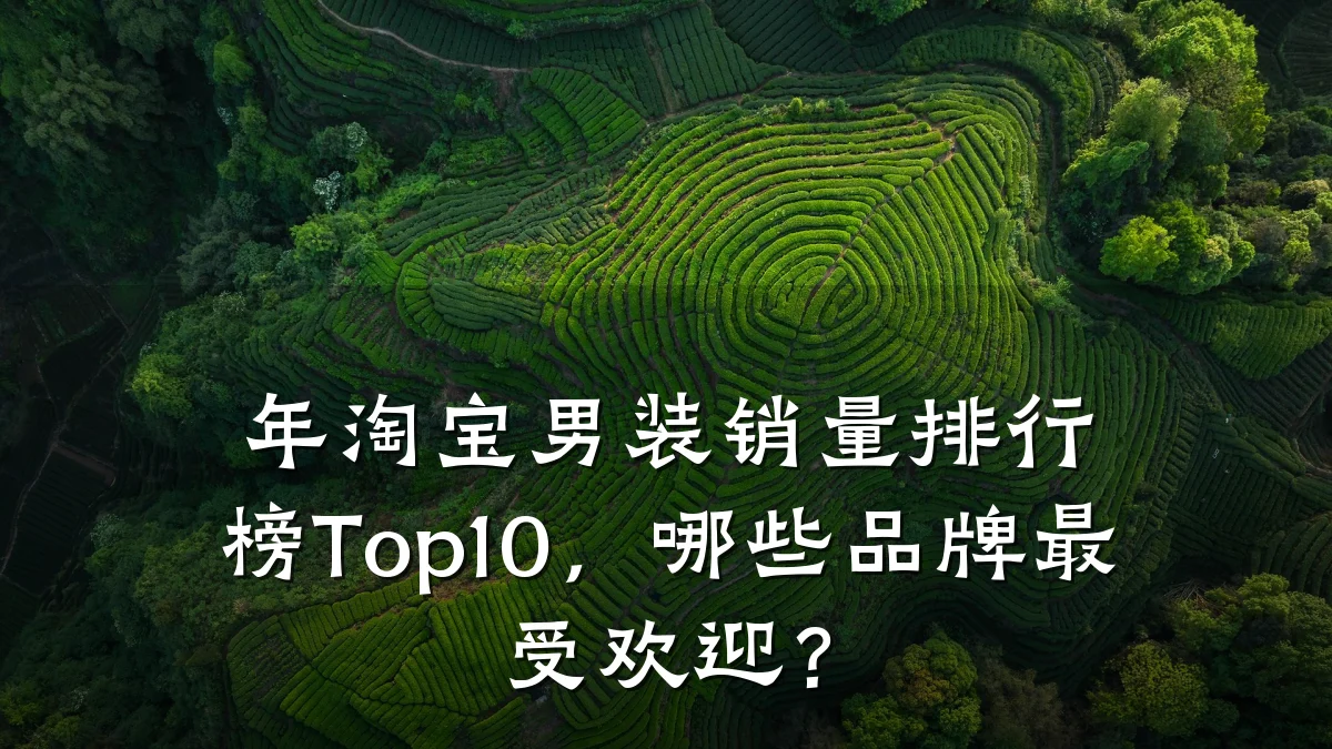 年淘宝男装销量排行榜Top10,哪些品牌最受欢迎?