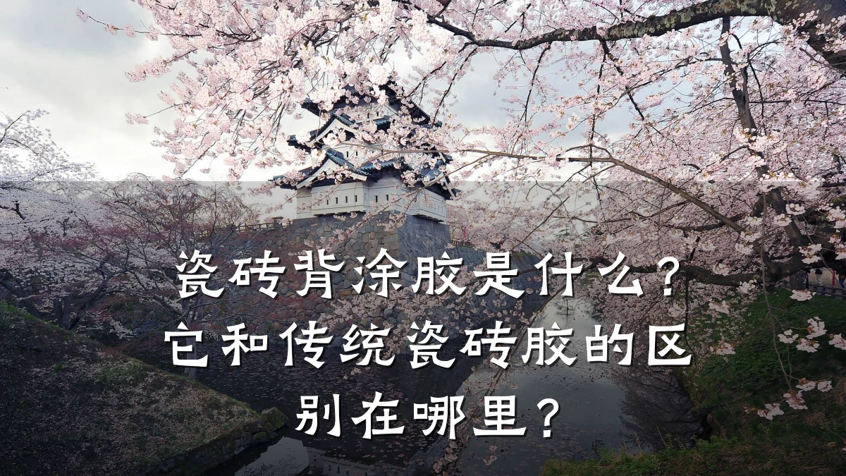 瓷砖背涂胶是什么?它和传统瓷砖胶的区别在哪里?