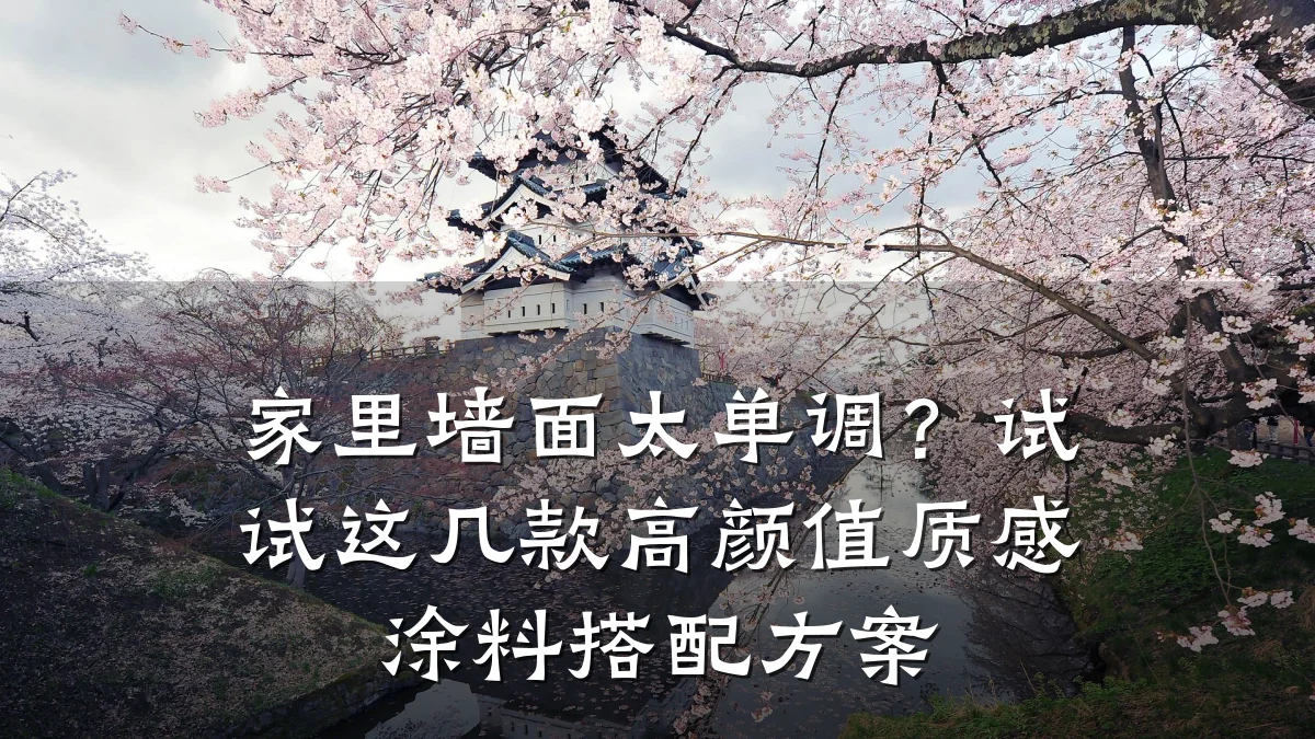 家里墙面太单调?试试这几款高颜值质感涂料搭配方案