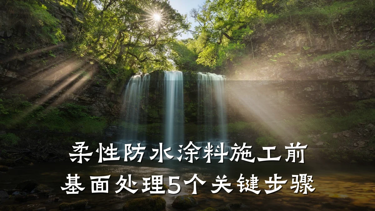 柔性防水涂料施工前基面处理5个关键步骤