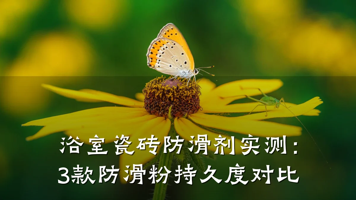 浴室瓷砖防滑剂实测:3款防滑粉持久度对比