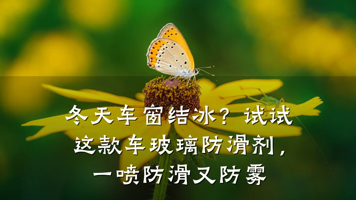 冬天车窗结冰?试试这款车玻璃防滑剂,一喷防滑又防雾