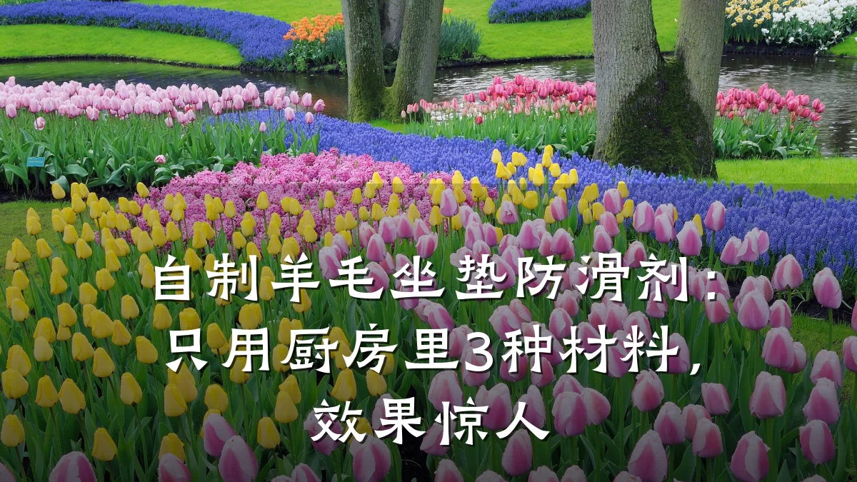 自制羊毛坐垫防滑剂:只用厨房里3种材料,效果惊人