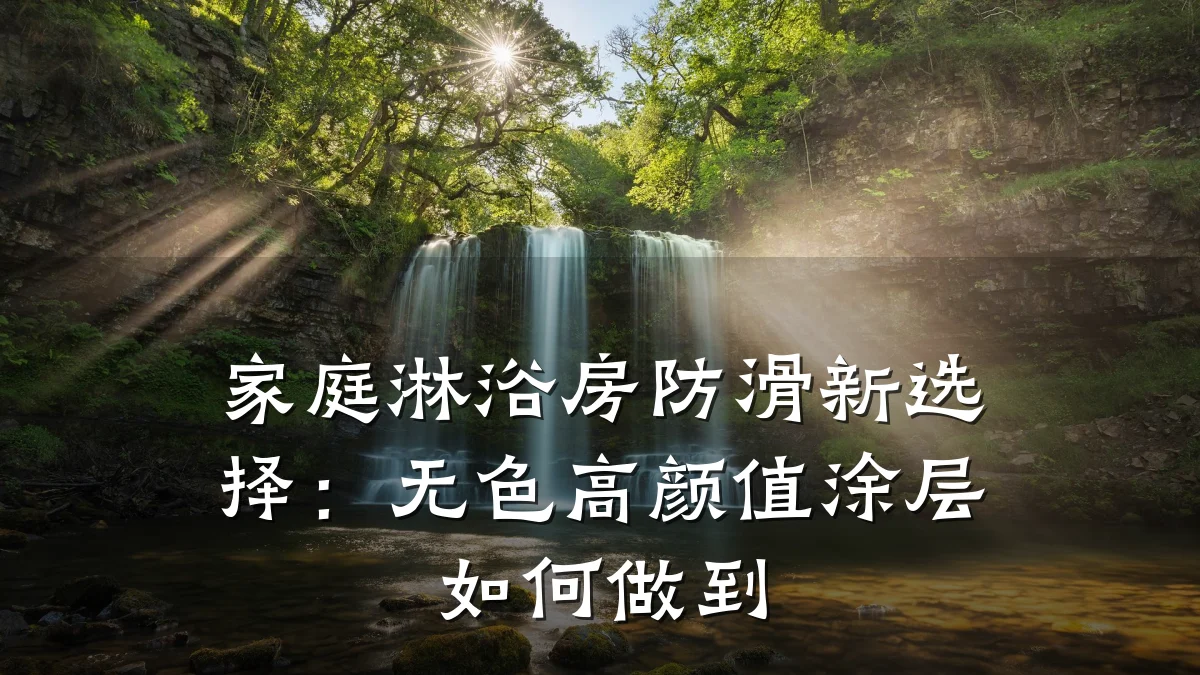 家庭淋浴房防滑新选择:无色高颜值涂层如何做到