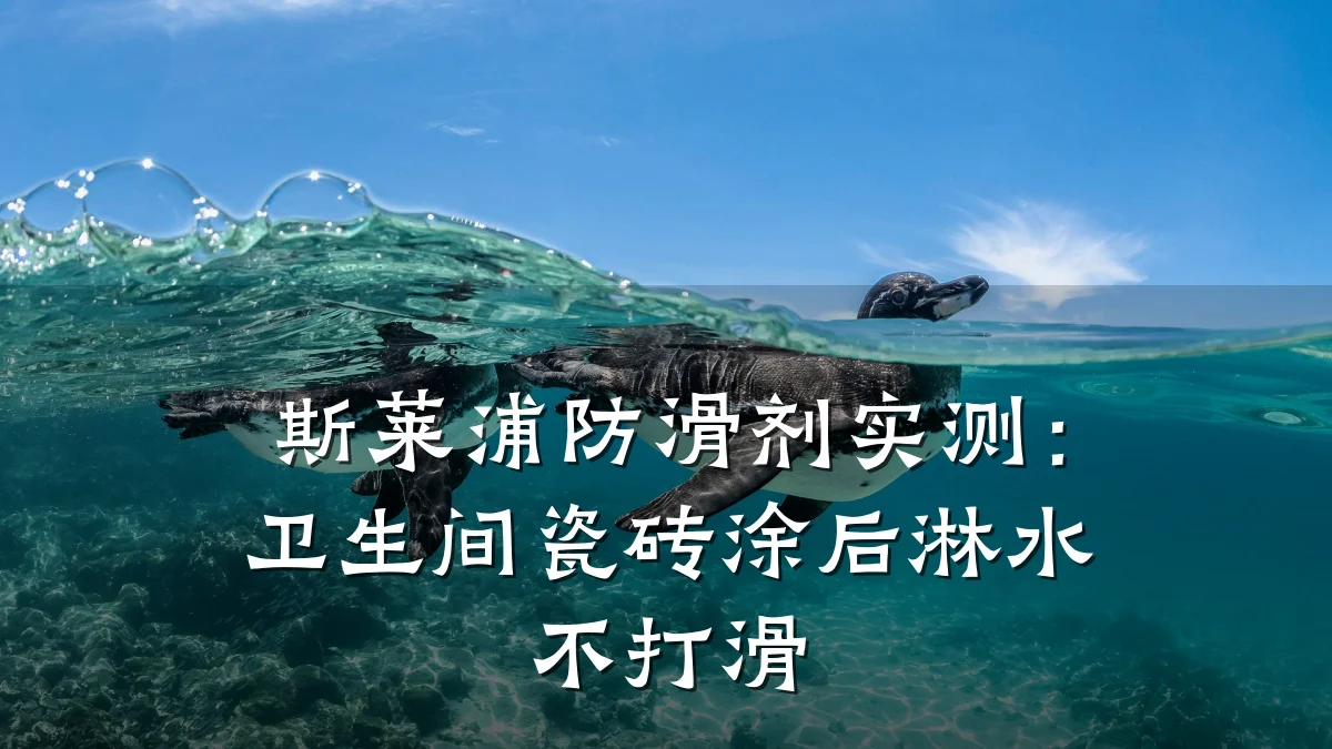 斯莱浦防滑剂实测：卫生间瓷砖涂后淋水不打滑