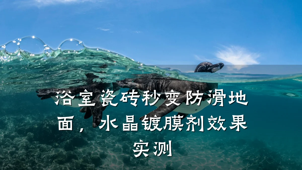 浴室瓷砖秒变防滑地面，水晶镀膜剂效果实测