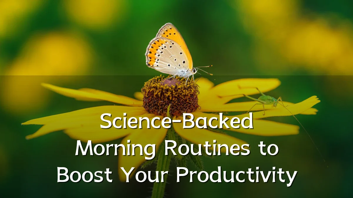 Science-Backed Morning Routines to Boost Your Productivity