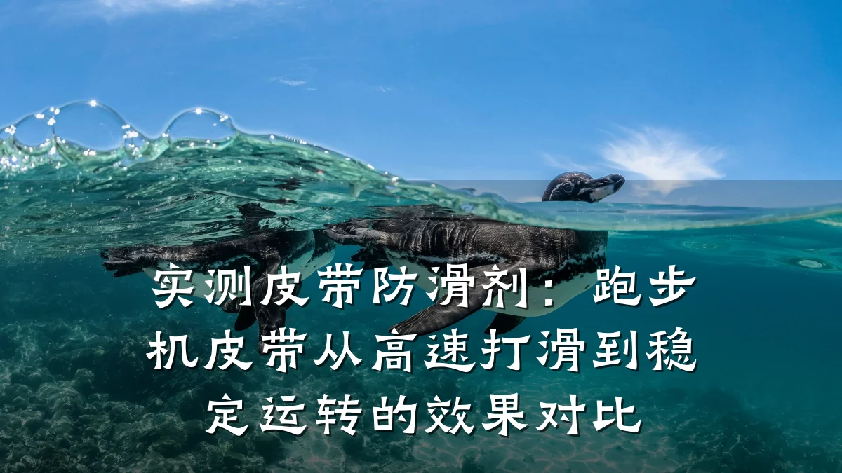 实测皮带防滑剂:跑步机皮带从高速打滑到稳定运转的效果对比