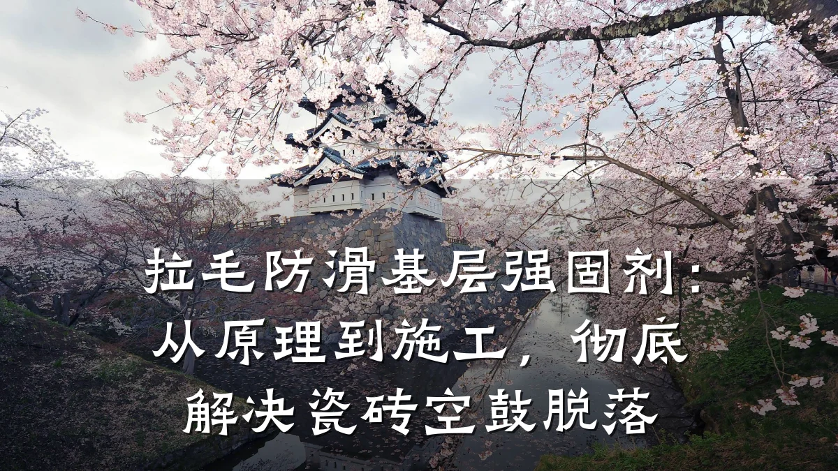 拉毛防滑基层强固剂:从原理到施工,彻底解决瓷砖空鼓脱落