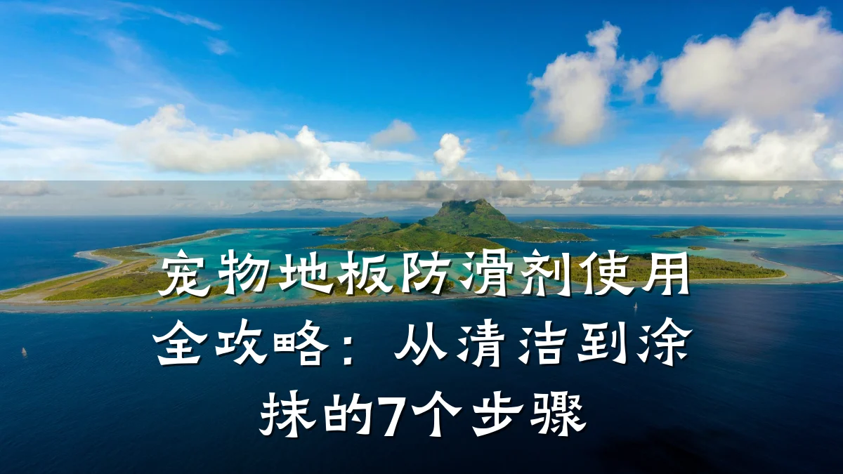 宠物地板防滑剂使用全攻略:从清洁到涂抹的7个步骤