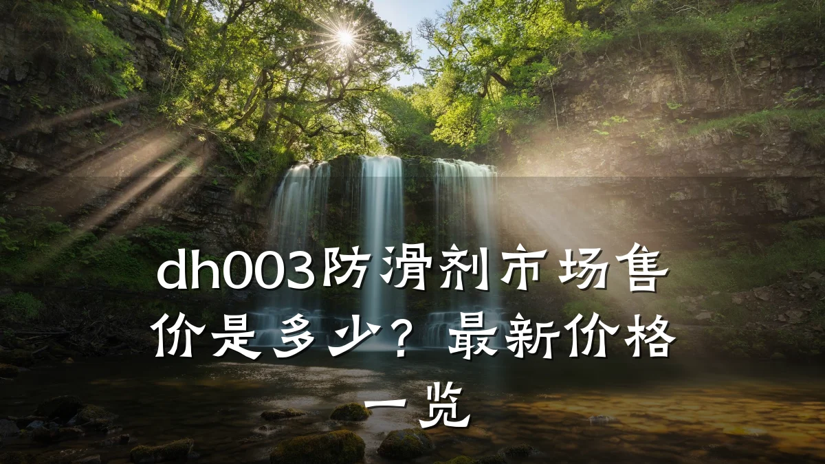 dh003防滑剂市场售价是多少?最新价格一览