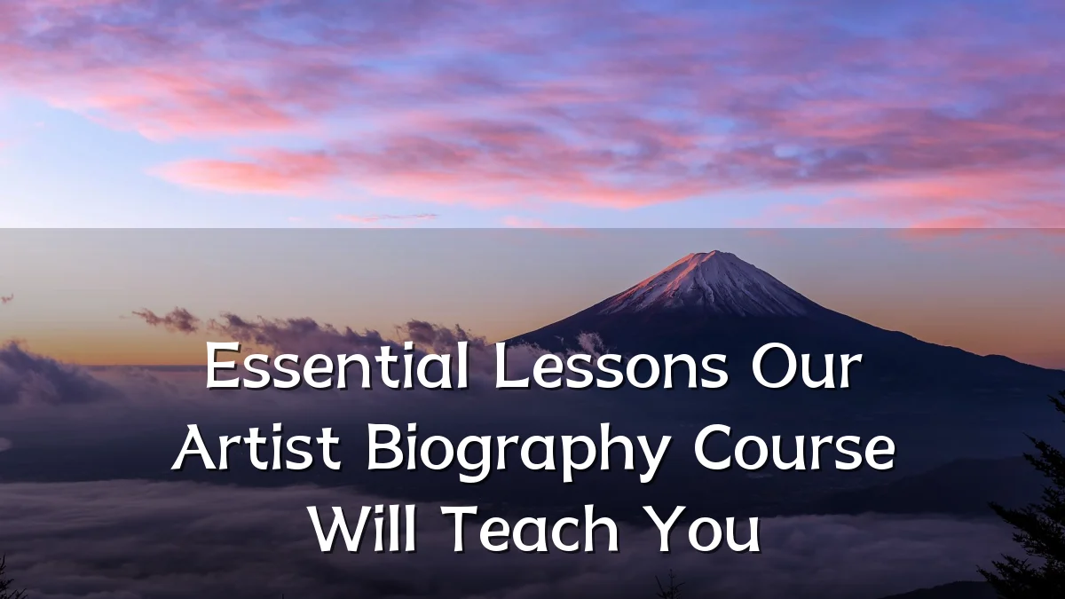 Essential Lessons Our Artist Biography Course Will Teach You