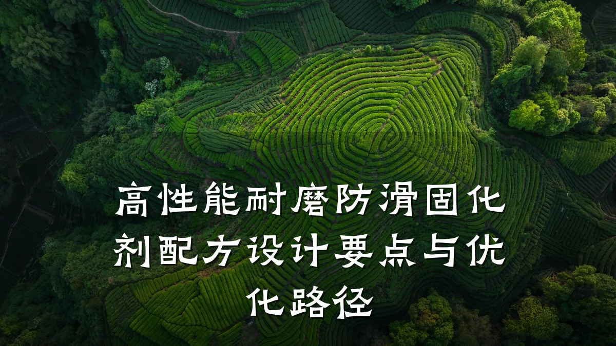 高性能耐磨防滑固化剂配方设计要点与优化路径