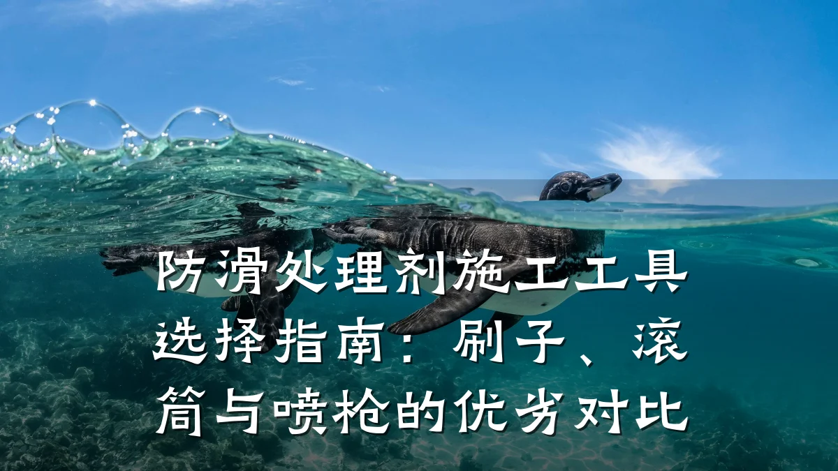 防滑处理剂施工工具选择指南：刷子、滚筒与喷枪的优劣对比