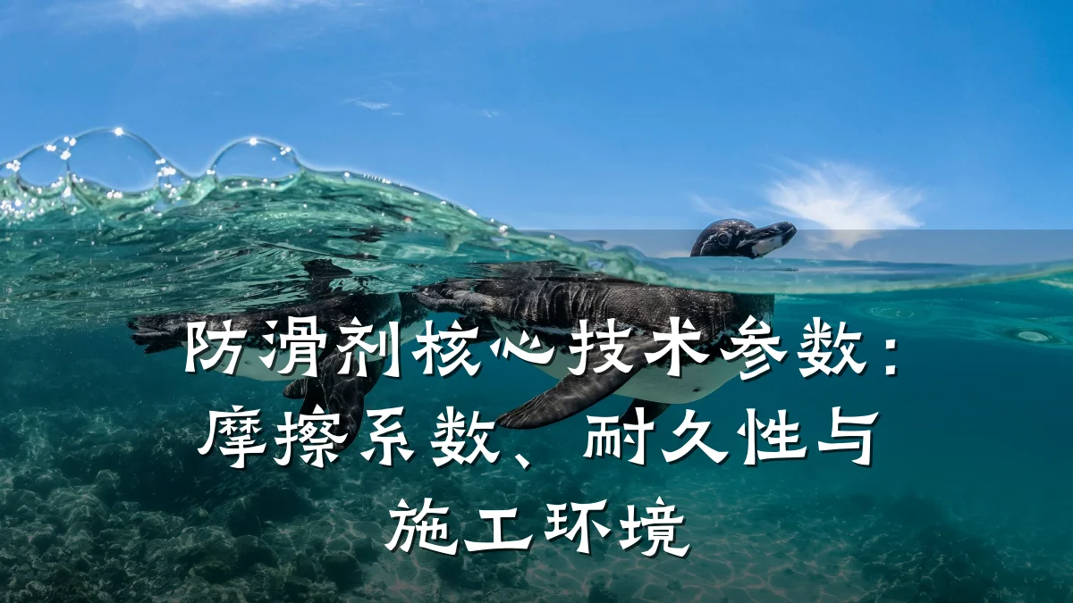防滑剂核心技术参数：摩擦系数、耐久性与施工环境