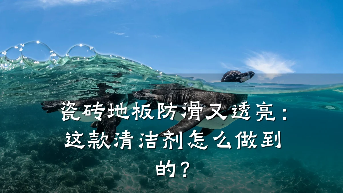 瓷砖地板防滑又透亮:这款清洁剂怎么做到的?