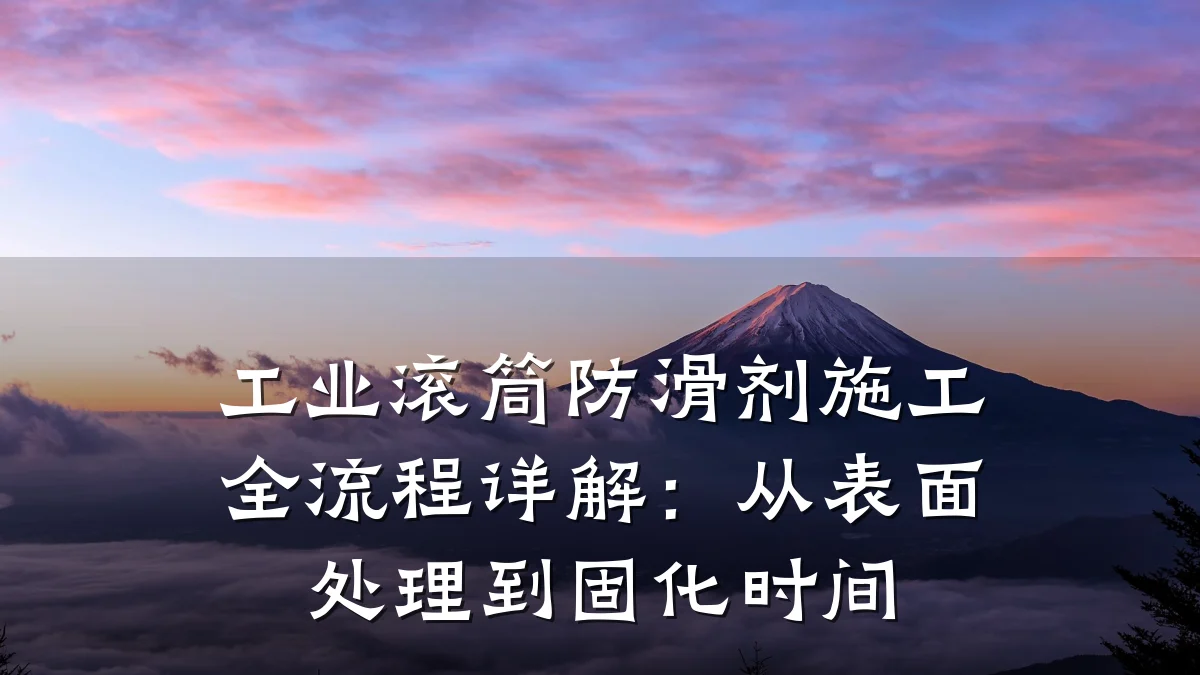工业滚筒防滑剂施工全流程详解:从表面处理到固化时间