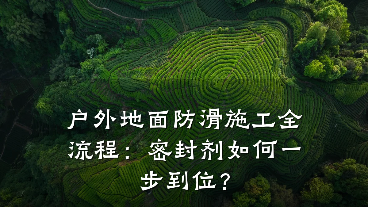 户外地面防滑施工全流程:密封剂如何一步到位?