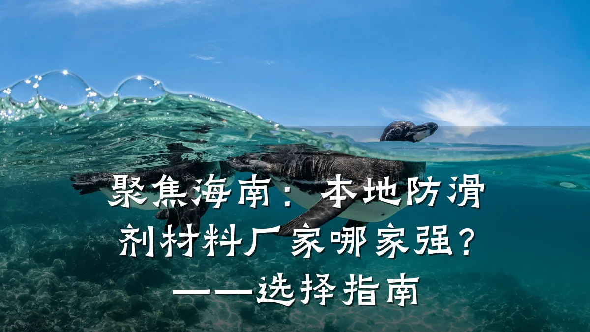 聚焦海南:本地防滑剂材料厂家哪家强?——选择指南