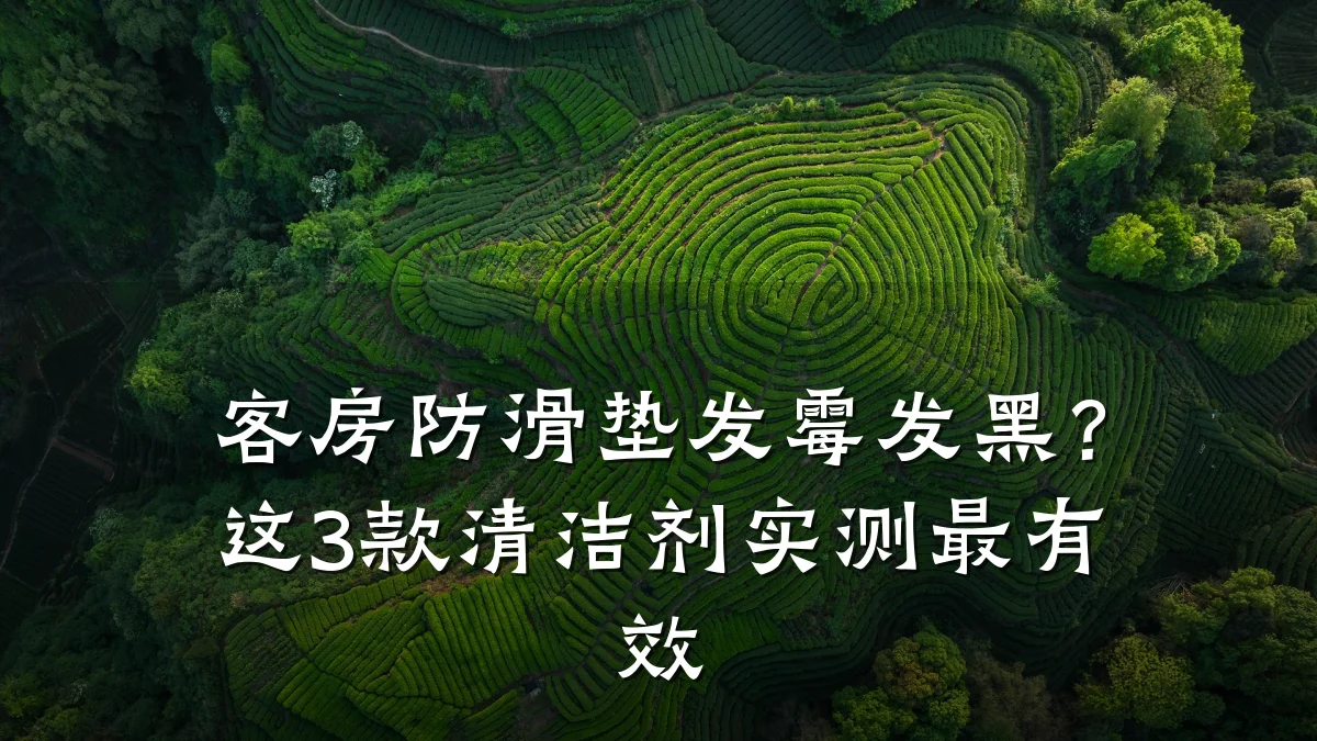 客房防滑垫发霉发黑?这3款清洁剂实测最有效