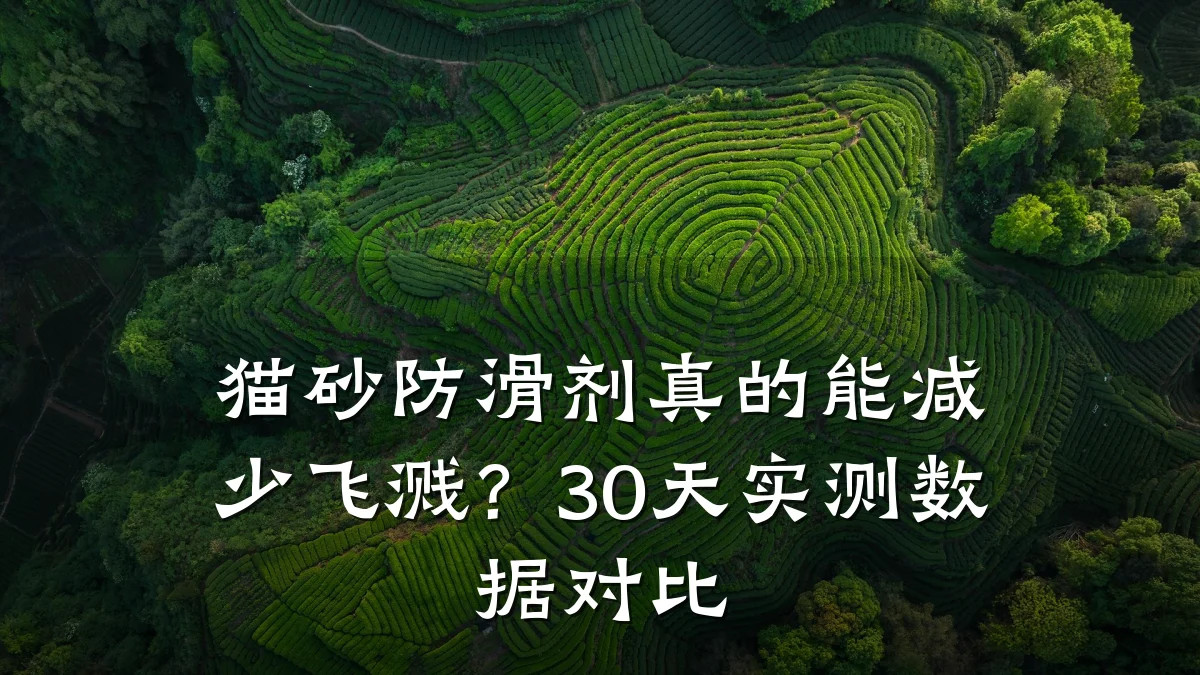 猫砂防滑剂真的能减少飞溅？30天实测数据对比