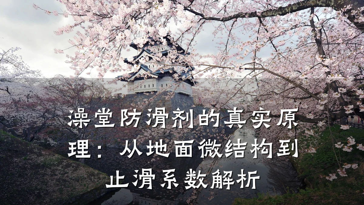 澡堂防滑剂的真实原理:从地面微结构到止滑系数解析